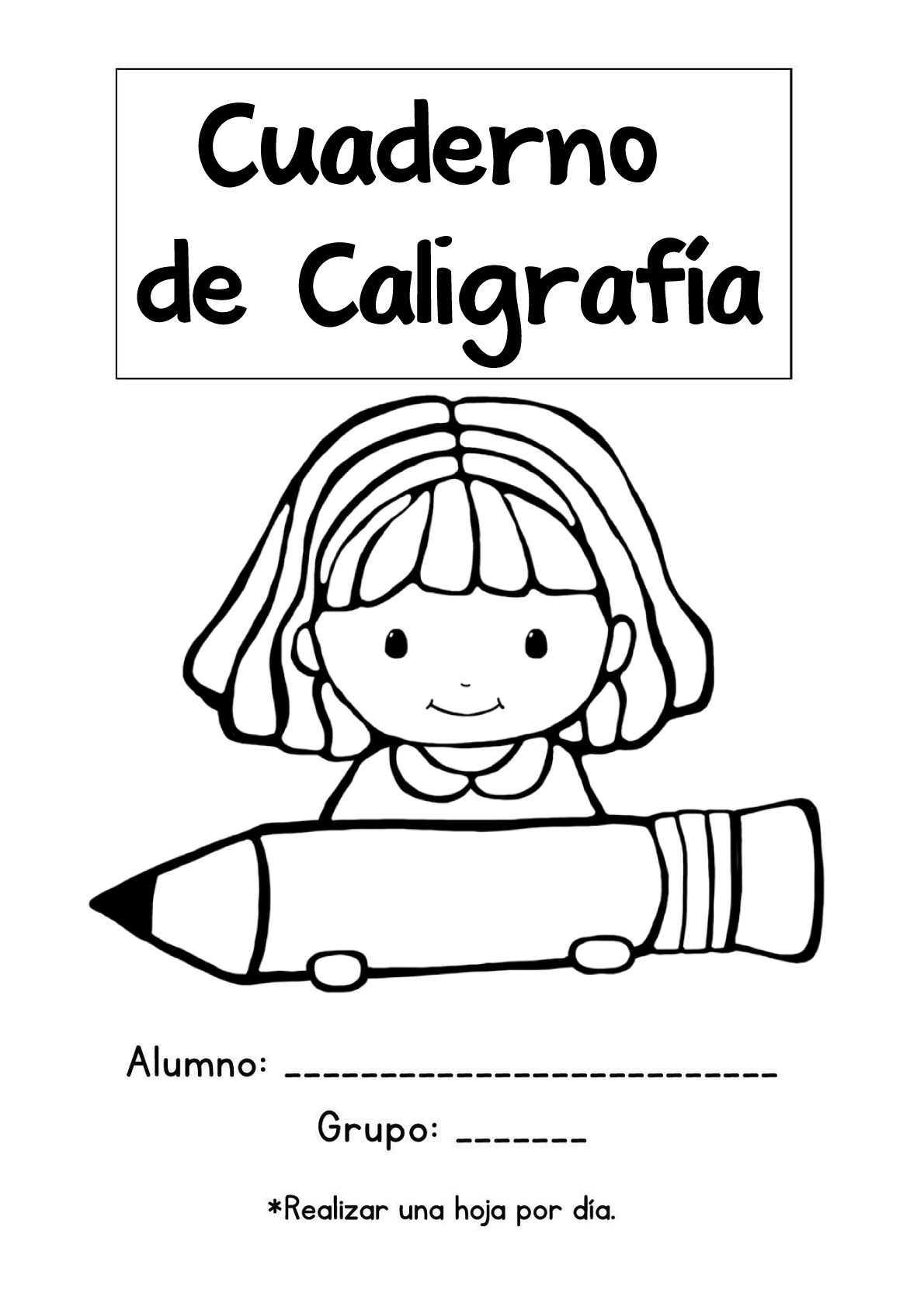 Cuaderno de Caligrafía