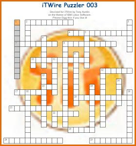 iTWire TechWords Interactive IBM Lotus Notes Crossword (No. 003)