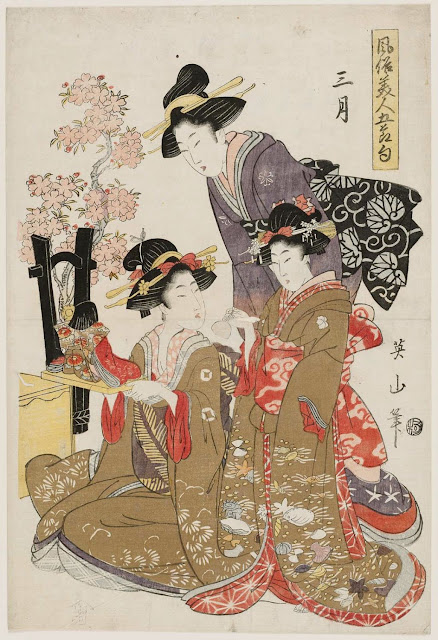 The Third Month (Sangatsu), from the series Fashionable Beauties for the Five Festivals (Fûryû bijin Gosekku)