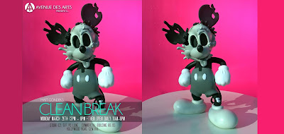 Deconstructed Mouse Mono Edition Disney Mickey Mouse Vinyl Figure by Matt Gondek x ToyQube x Avenue des Arts