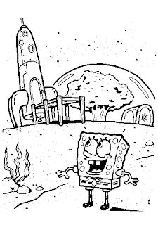 spongebob holiday coloring pages for kids