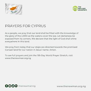 World Prayer Stretch Day 44: Prayers for Cyprus