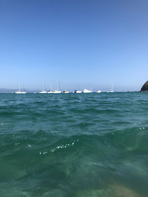 サルデーニャ島のカリアリの海