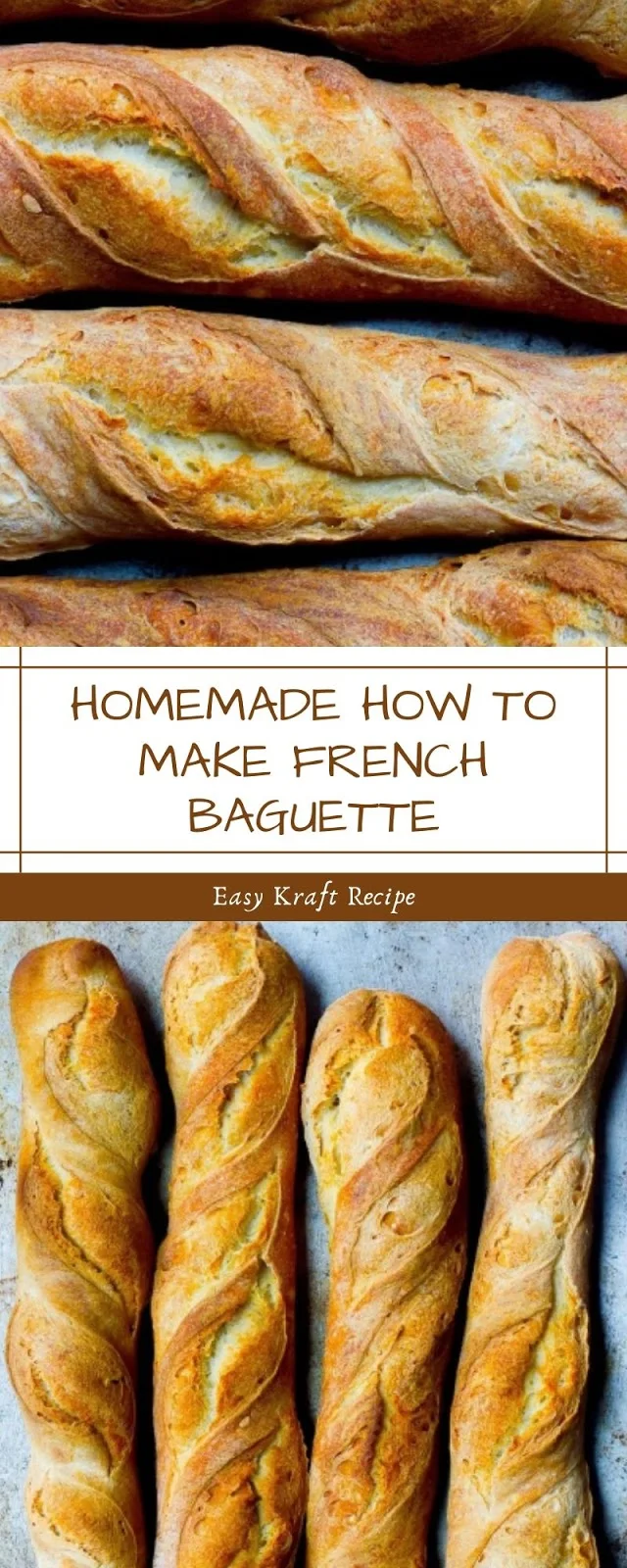 HOMEMADE HOW TO MAKE FRENCH BAGUETTE