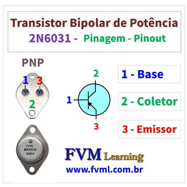 Datasheet-Pinagem-Pinout-Transistor-PNP-2N6031-Características-Substituições-fvml