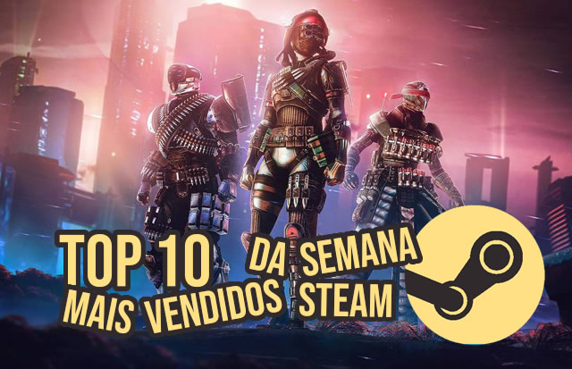 Top 10 jogos mais vendidos da Steam