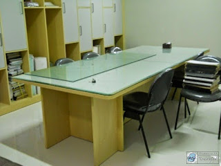 Kontraktor Interior - conference table, filing cabinet, guest chairs, workstation, divider, partition