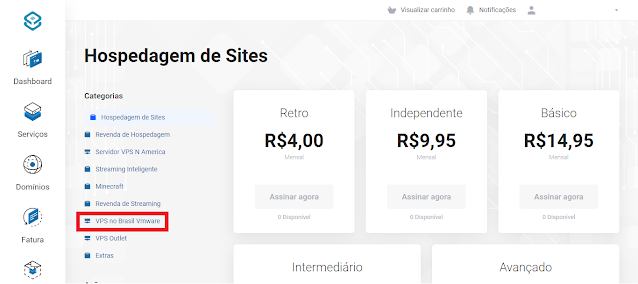 VPS no Brasil com Vmware