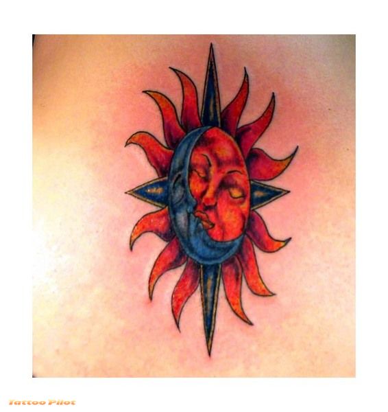 sun and moon tattoos