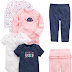 Carter's Baby Girls' 6-Piece Bodysuits For Newborn Baby
