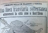 Titolo del Corriere del 1929 sulla metropolitana sublunare