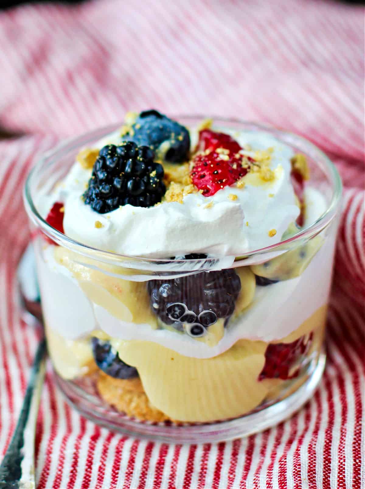 Mango Cream with Berries parfait.