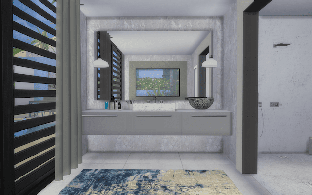 modern bathroom Sims 4