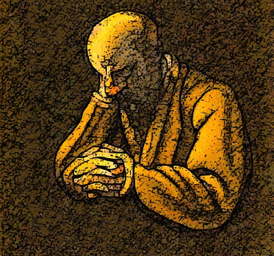 man praying