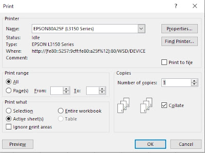 Belajar VBA Excel : Membuat Tombol Print Dan Print Preview