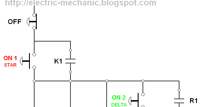 Rangkaian Kontaktor Star Delta Manual