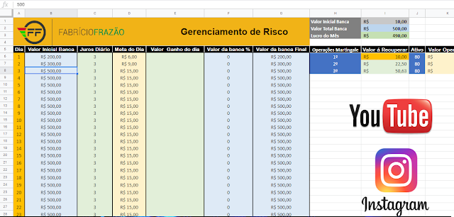 Planilha Gerenciamento (FabricioFranzão)