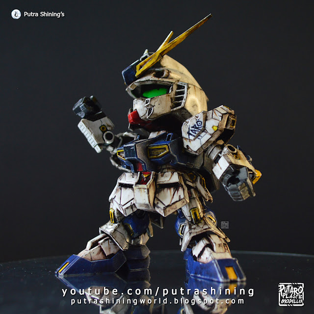 SD RX-93ff ν Gundam and Customize Weathering by Putra Shining