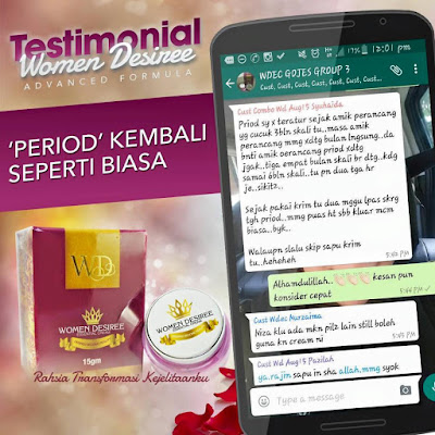 PERIOD KEMBALI NORMAL DENGAN WDEC HORMON KRIM