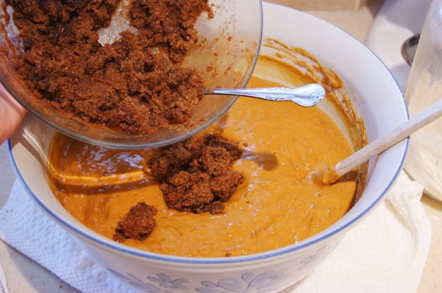 Mixing Refrigerator Bran Muffins Batter Image