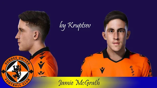 Jamie McGrath Face For eFootball PES 2021