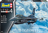 Revell 1/72 Lockheed Martin F-16D Tigermeet 2014 (03844) Color Guide & Paint Conversion Chart