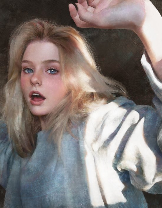 Tim Liu artstation arte ilustrações retratos mulheres beleza preto e branco foto realista