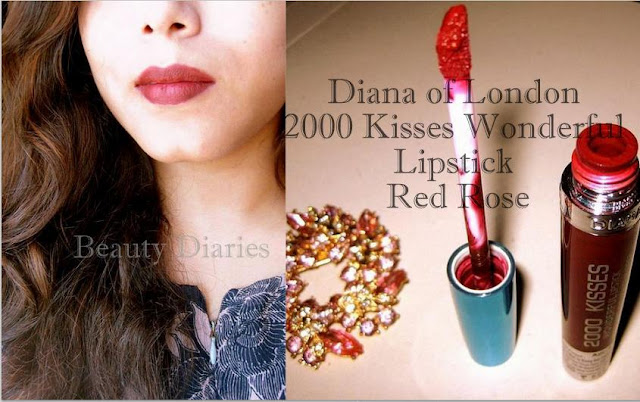 Diana of London 2000 Kisses Wonderful lipstick - Red Rose