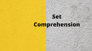 set comprehension