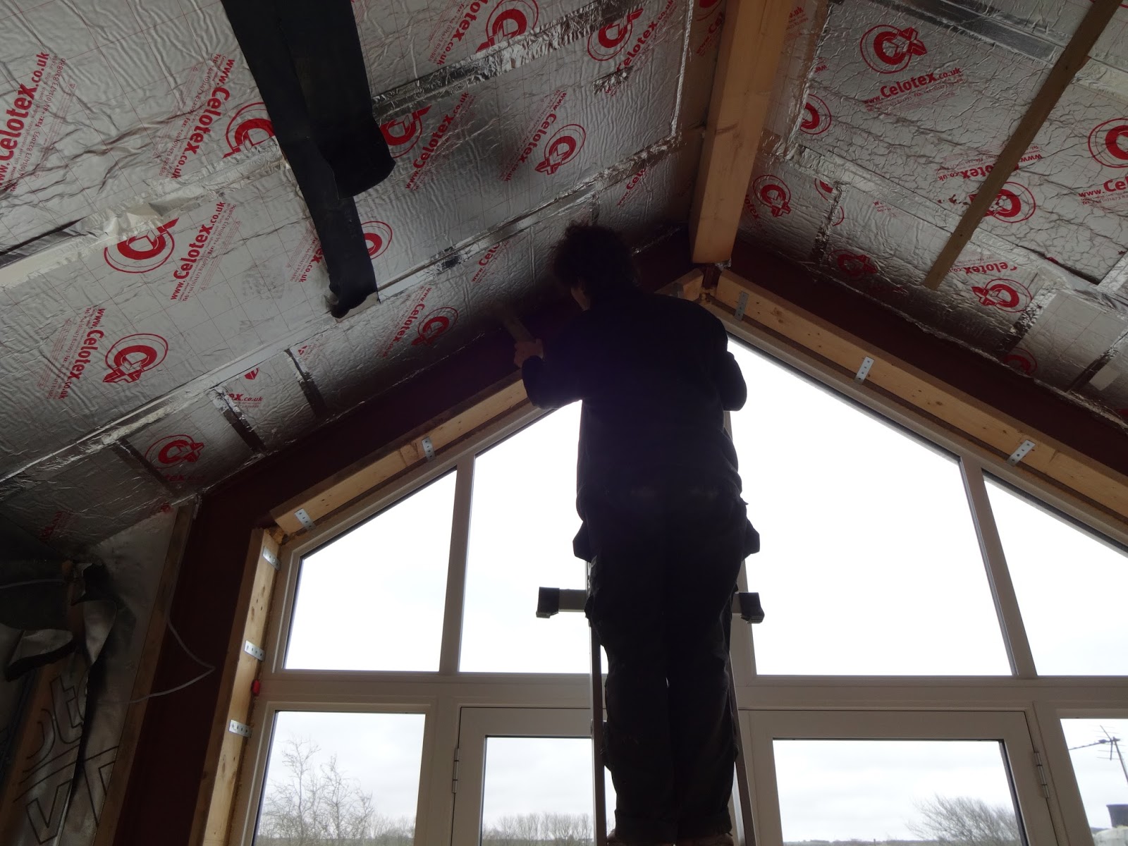 V&A's Home Build: Boarding: Ceilings - First floor vaulted