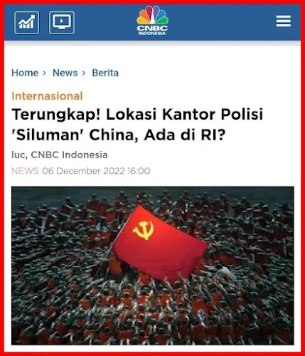 Sebuah laporan yang dirilis organisasi nonpemerintah  Terungkap! Lokasi Kantor Polisi 'Siluman' China, lebih dari 100 'kantor polisi' China tersebar di seluruh dunia, ada di Indonesia?