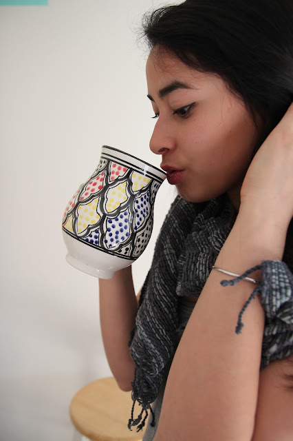 Handpainted mug anthropologie le souk