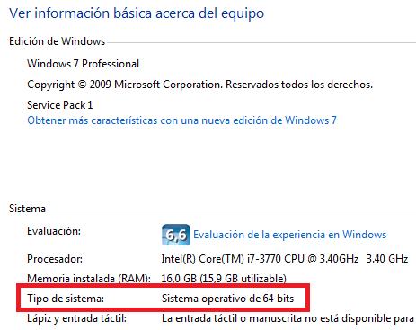 Propiedades equipo Win7