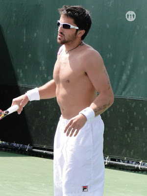 Janko Tipsarevic Shirtless at Miami Open 2010