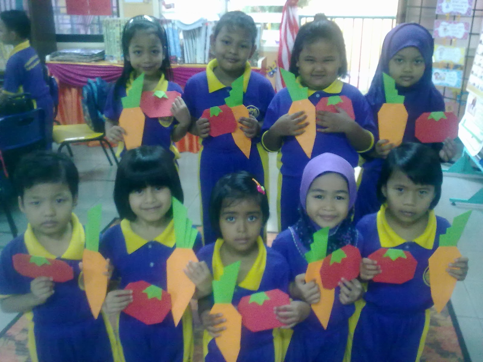 PRASEKOLAH SK PULAPAH Origami sayur sayuran 