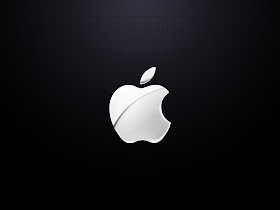 white apple logo wallpaper