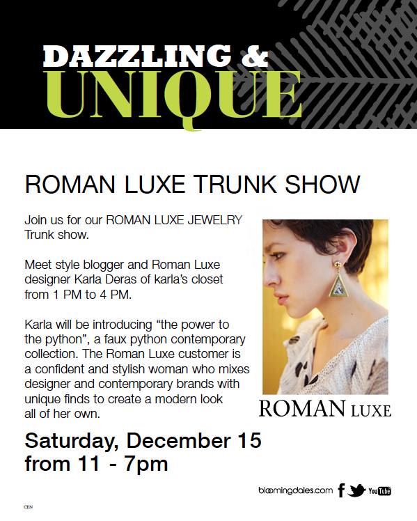 Roman Luxe Trunk Show