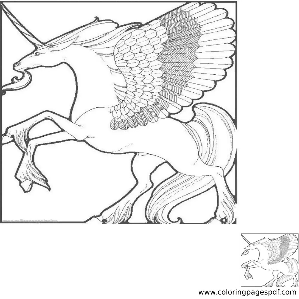 Various Unicorn Coloring Pages