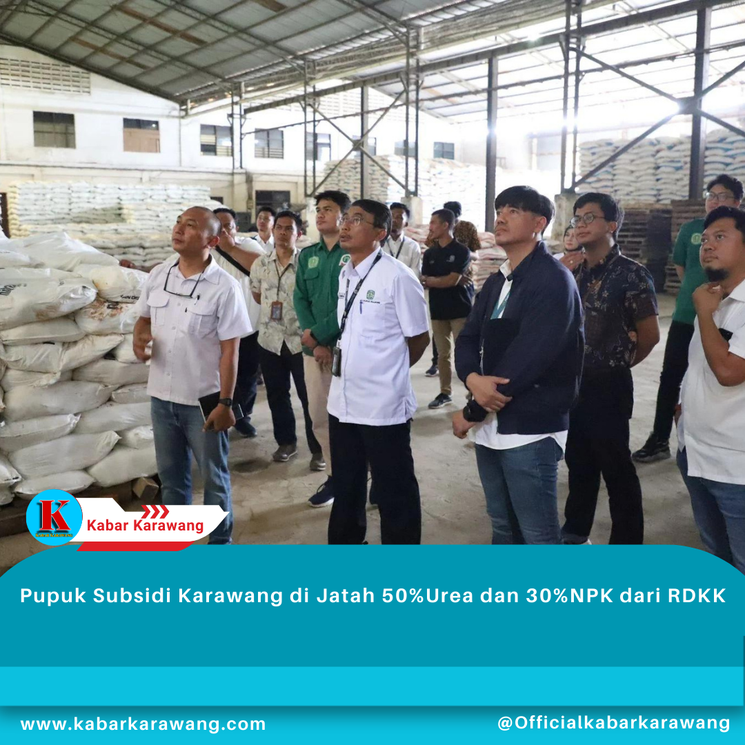 Pupuk Subsidi Karawang di Jatah 50%Urea dan 30%NPK dari RDKK