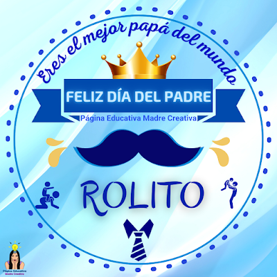 Solapín Nombre Rolito para redes sociales por Día del Padre