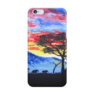 African sunset iphone case