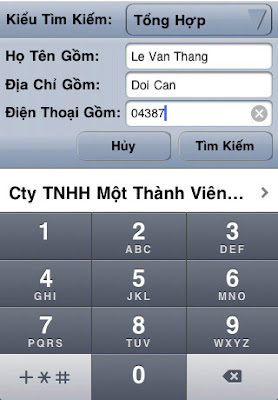 Phần mềm Yellow Pages Vietnam trên Iphone