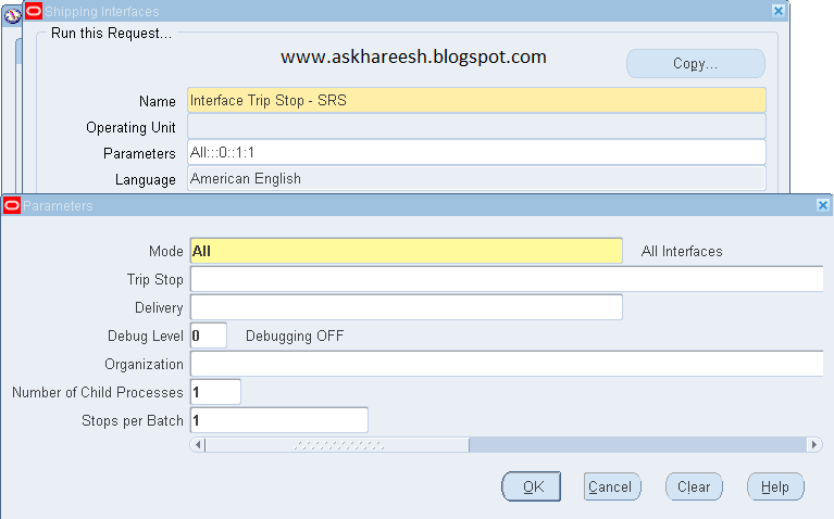 Interface Trip Stop – SRS Program Uses, askhareesh blog for Oracle Apps