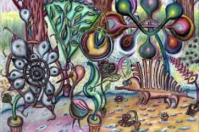 «Dentro de mi globo ocular derecho» y «Collares de sistemas planetarios». Poemas y pinturas, por Agmary Feder