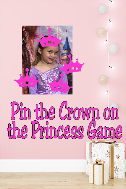 Turn your little princess' picture into the perfect princess party game.  Such a fun way to add a little personalized fun and make the party extra special.