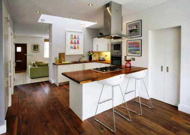 55 desain  dapur  ruang  makan  sempit jadi  satu  minimalis