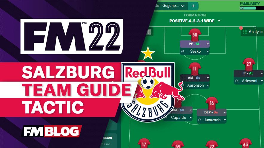 FM22 Red Bull Salzburg 4-2-3-1 Tactic | Team Guide