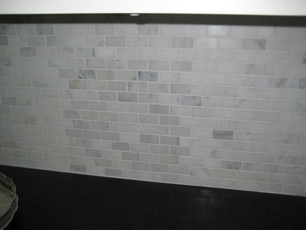 Tumbled Stone Tile Backsplash