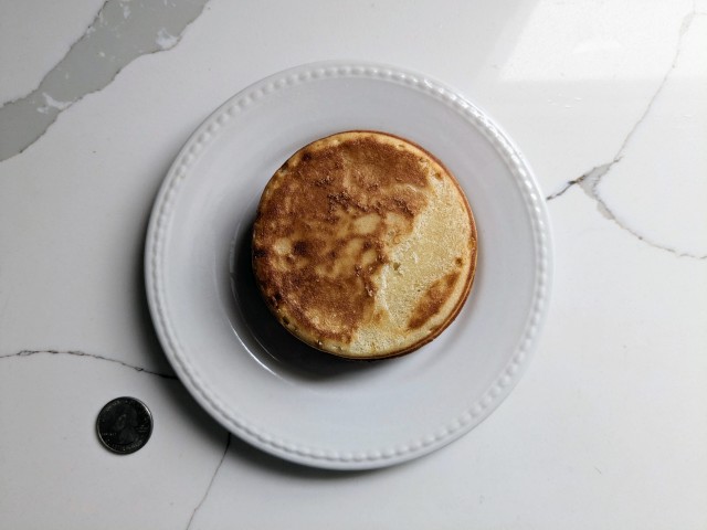 Top-down view of Trader Joe's Dutch Griddle Cakes.