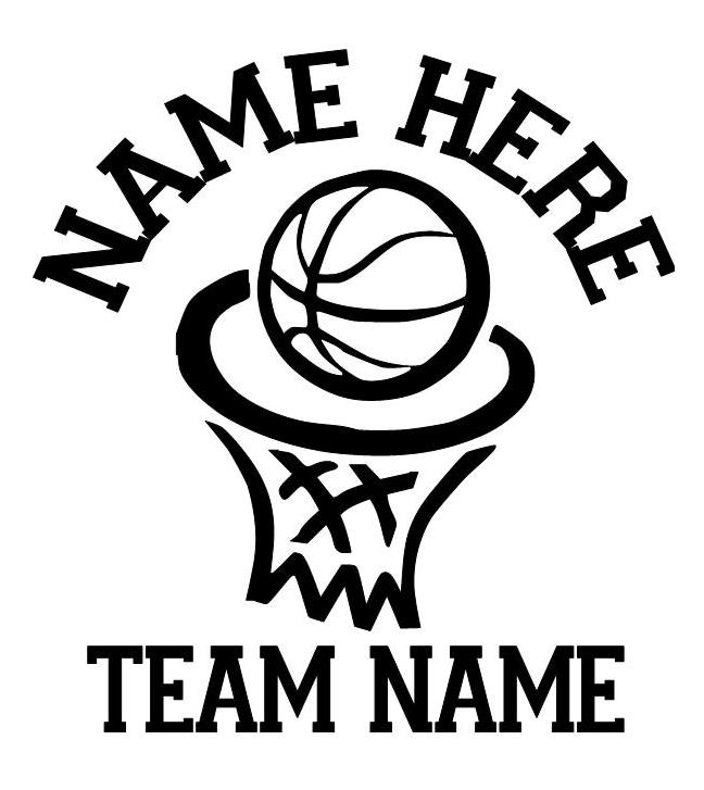 Download Vinyl By Amy: Basketball Car Decals - Personalized Sport ...